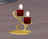 Red Candle w/ holder