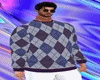 70os:jacquard sweater