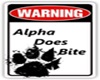 Alpha Bites Sign