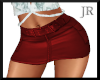 [JR]  Red Leather Skirt