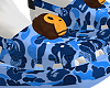 blue camo clogs