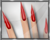 *D Red Dainty Hand Nails