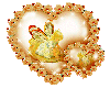 gold fairy heart globe