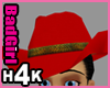 H4K Cowgirl Hat Red