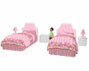 TWIN GIRL BEDS IN PINK