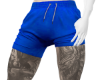 Blue Muscle Shorts + Tat