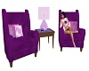 Purple Cozy Coffee Seats