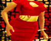 {}Keyhole dress red