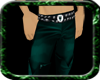 Green Pants with Flair