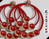 RED Earrings CHRISTMAS