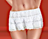 White Ruffle Miniskirt