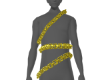 Vy: M Gold Body Chain