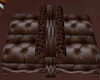 brown leather lounge