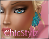 Romantic Teal Earrings