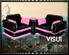V| Pink PVC Corner Chair