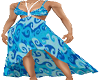 Blue Waves Beach Dress
