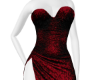 red velvet fomal dress