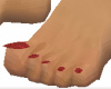 Red matching v. toenails