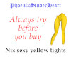 Nix sexy yellow tights