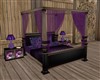 PURPLE CANOPY BED