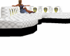 white quilted couch