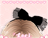 ♡ Black Headband Bow