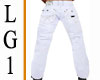 LG1 J-Will White Jeans M