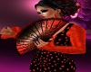 Red Flamenca Fan 