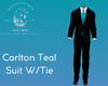 Carlton Teal Suit W/Tie