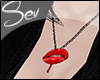 *S Hot Lips Necklace