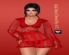 A/L Red Mini Dress
