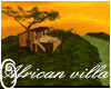 African villa furnished