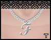 .t. "F" necklace
