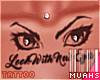 M! Dermal Chest Tat-Eyes