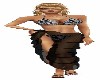BLK/WHITE BIKINI &SARONG