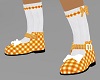 D*orange checkered shoe