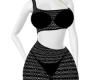 Black chain beach dress