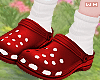 w. Cutie Red Crocs