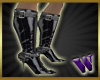 W Leather Boots - Black