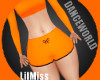LilMiss Orange Gym Short