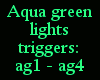 {LA} Aqua green lights