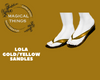 Lola Gld/Yellow Sandles