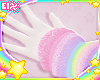 . rainbow arm warmers