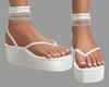charm white sandles