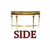 GOLD/BURGUNDY SIDE TABLE