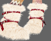 Boots with the fur cream