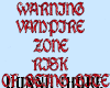 vampire zone sticker