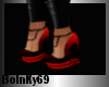 ^BO^ Red&Black Heels
