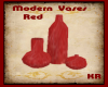 *KR-Red Modern Vases
