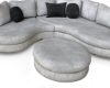 CH Curved SM Couch Grey